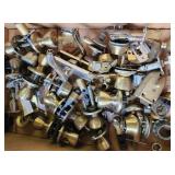 Modern Door knobs, locks, brass