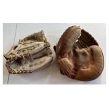 Stan Musial Catchers Mitt & Rawlings B. Grich Mitt