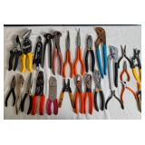 Pliers, Wire Strippers & Tin Snips