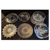 Clear Glass Serving Platters & Bowls