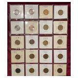 1900-1901 Indian Head Pennies (20 coins)