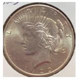 1925 Peace Silver Dollar