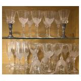 Frosted Crystal Stemware