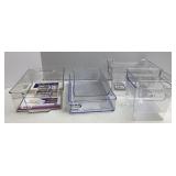 Clear Plastic Storage Organization Pieces