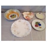 Floral Print Serving Bowls & Plates