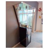 Black Triangular Curio Cabinet