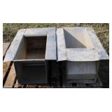 2 Stainless Steel Hog Feeders