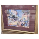 Framed Print, Street Scene, Europe?