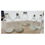 Glass Jugs & bottles, quart - 1/2 gallon