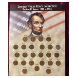 Lincoln Wheat Penny Collection 1934-1958