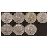 Kennedy Half Dollar Coins (7)