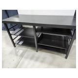 Shelving unit, black, 47" X 19" X 25" Tall