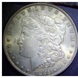 Silver Morgan Dollar 1885 NMM