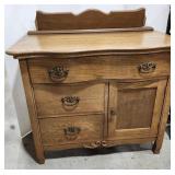 Oak Wash Stand - Antique, Rushville