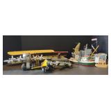 Decorative boat & Planes, Plastic Wright Flyer