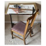 Adjustable Art Desk w/ Wood Chair Appr