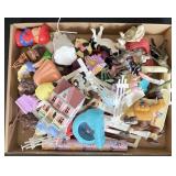 Lot Of Toys Including Animals, Cars, Fencing,