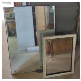 Lot of Mirrors & Cut Outs (Largest 44"x32")