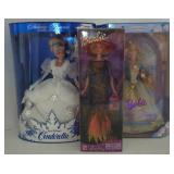 Vtg Barbies Inc, Cinderella, Sleeping Beauty,