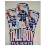 (QQ) Pabst Blue Ribbon Tall Boy Sign