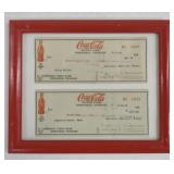 (I) Vintage Coca-Cola Bank Checks. 2 Coca Cola