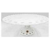 Westmoreland Doric Milk Glass Cake Stand