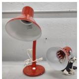 (Q) Red Gooseneck Desk Lamps