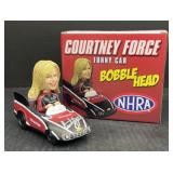 (F) Courtney Force NHRA Bobblehead. 5 By 4 By 2