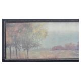 (II) Large Canvas Framed Landscape Art (42"ï¿½22")