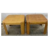 (K) Wooden Side Tables Bidding 2x The Money