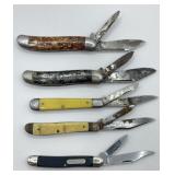 (V) Hammer 2 Blade Folding Pocket Knife