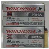 (V) Winchester 22 WIN MAG Jacketed Hollow Point