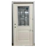 (WE) REEB 36" Deco RH Prehung Exterior Door