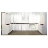 Arcadia White Solid Wood Premium Kitchen Cabinets