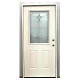 REEB 36in LH Deco Prehung Exterior Door