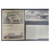 3 Avanti Pieces. Avanti II Sales Brochure Folds