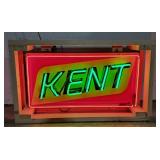 Kent Tin Neon Sign