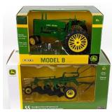 1/16 John Deere Model B Tractor w/ 3-Bottom Plow