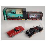 Mixed Scale Die-Cast Metal Cars & Truck. Includes