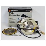 (AD) Black and Decker 7 1/4 in Circular Saw,