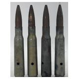 (AQ) Inert 50 Caliber Rounds, Drilled Casing.