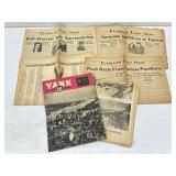 Lot Of WWII Newspapers & More