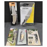 (AK) Lot Of Five Unopened Knives/Utility Tool And