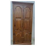 (E) Wood TV Armoire with Doors