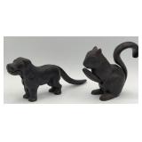 (U) Cast Iron Dog and Squirrel Nut Crackers. Some