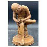 (F) Ceramic Sculpture Replica of Spinario/