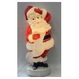 (F) Vintage Christmas Blow Mold Santa and his