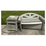 Outdoor Hose Reel Box and Storage Bench