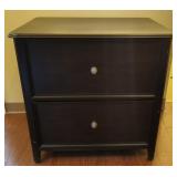 Walter Black 2 Drawer Cabinet (22"×30"×30")