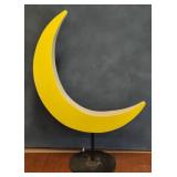 74" T Crescent Wooden Free Standing Portable